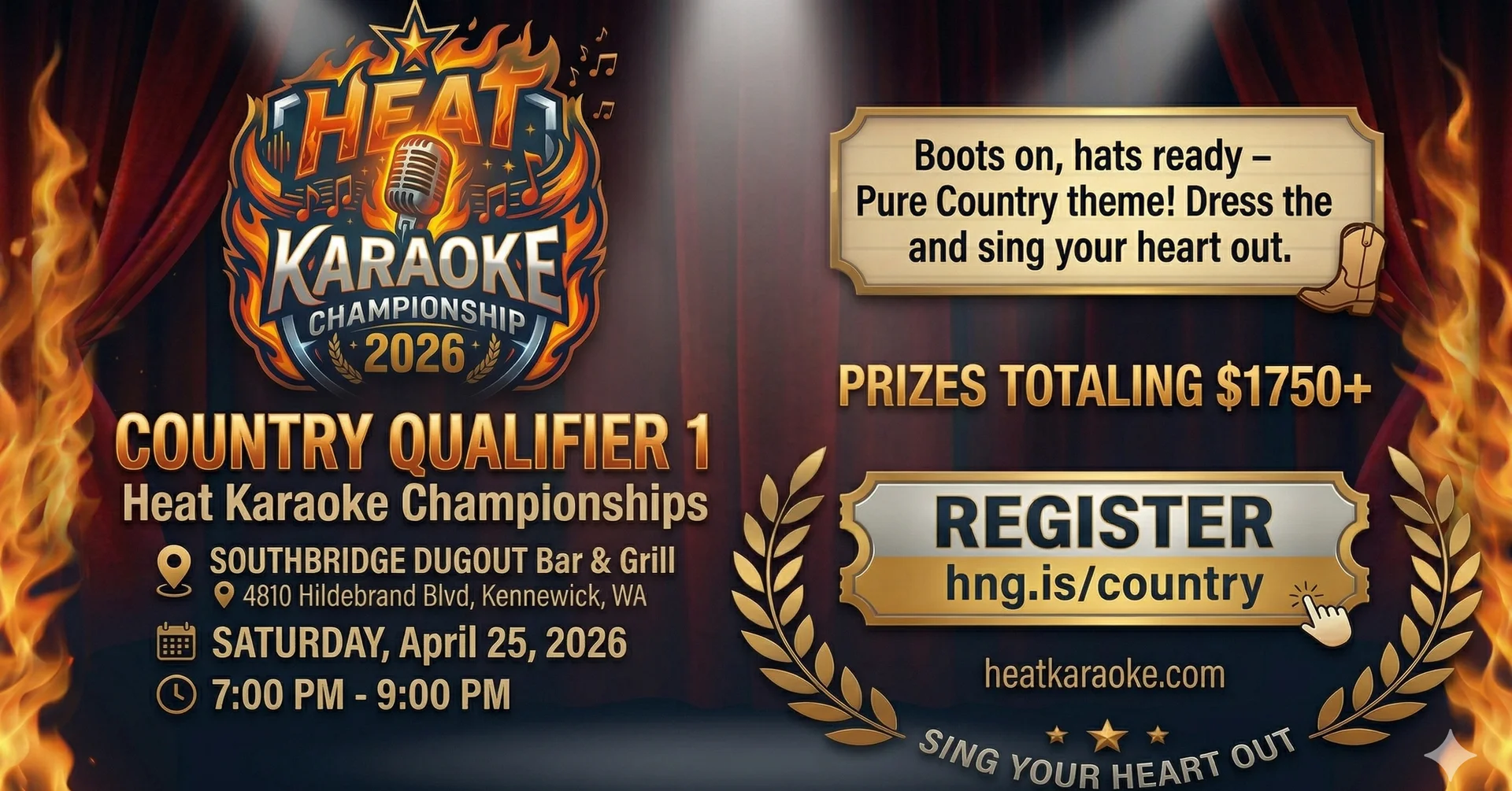 Heat Karaoke Championships: Country Qualifier 1 🤠🎤