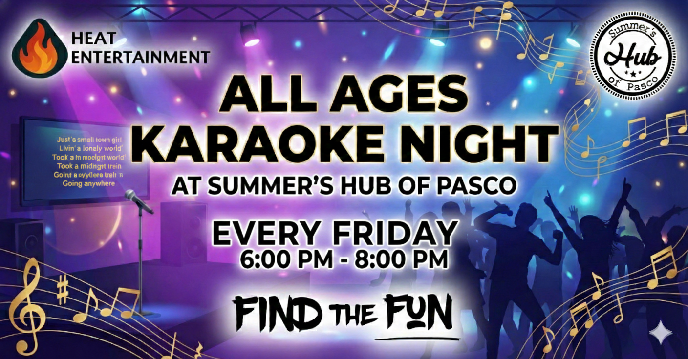 Karaoke Night at Summers Hub of Pasco - All Ages - Every Friday