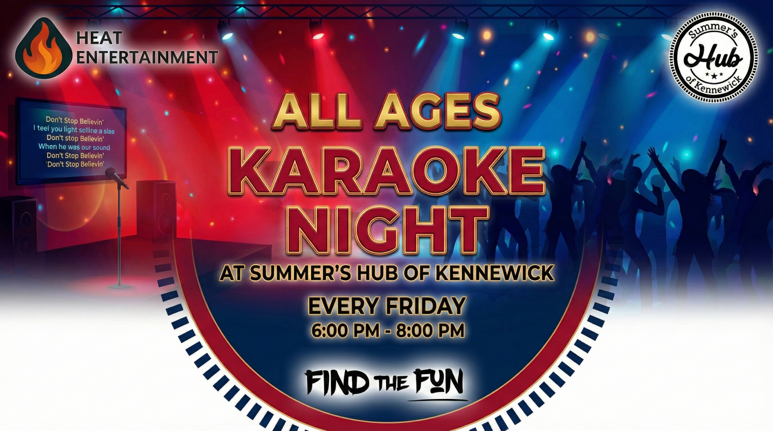 Karaoke Night at Summers Hub of Kennewick โ All Ages โ Every Friday